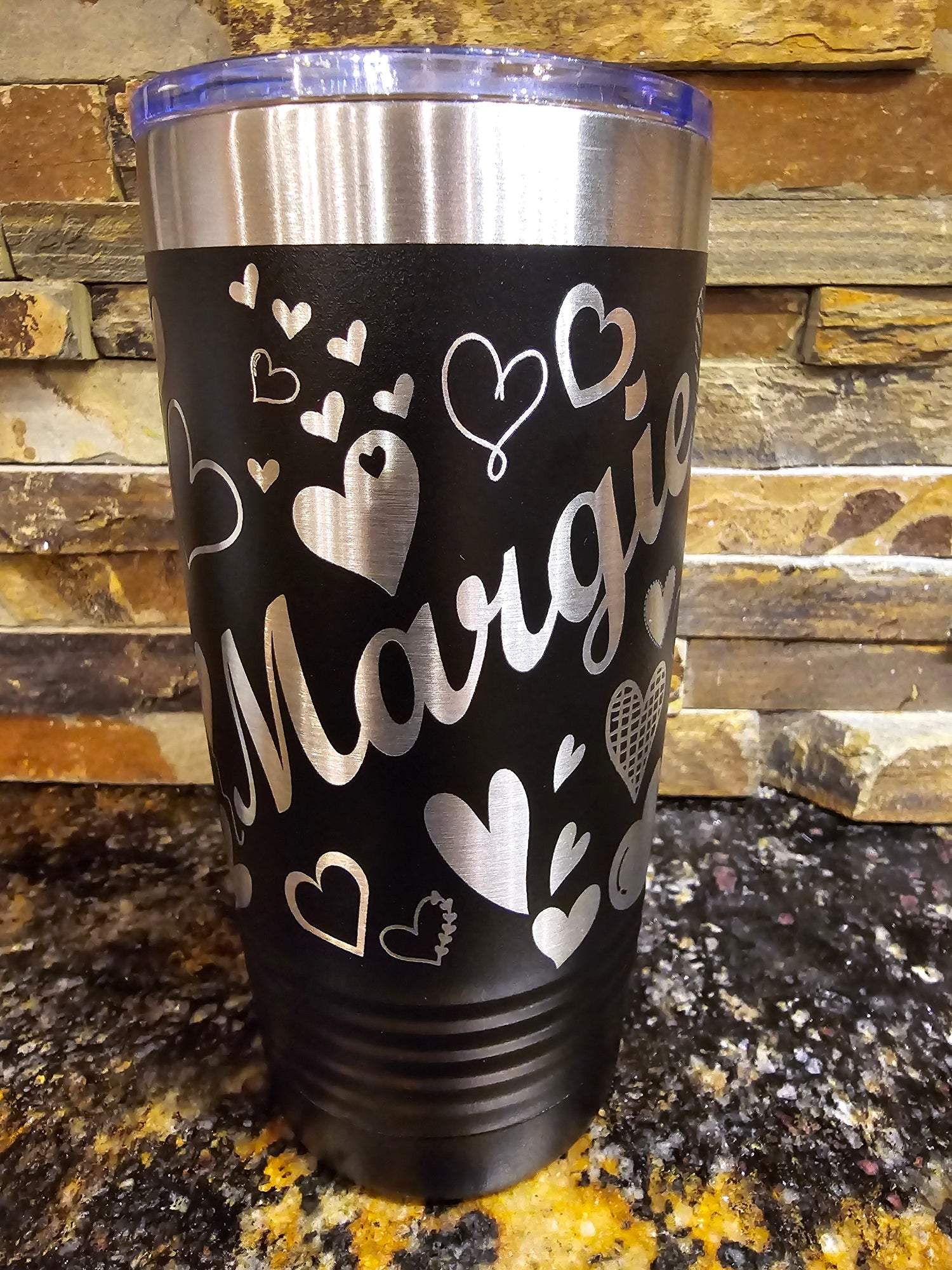 Custom Engraved 20oz Tumbler with slider lid